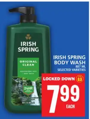 Food Basics IRISH SPRING BODY WASH offer