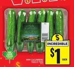 Food Basics MINI CUCUMBERS offer