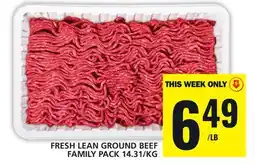 Food Basics FRESH LEAN GROUND BEEF FAMILY PACK offer