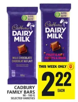 Food Basics CADBURY FAMILY BARS offer