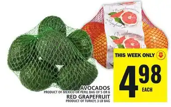 Food Basics AVOCADOS OR RED GRAPEFRUIT offer