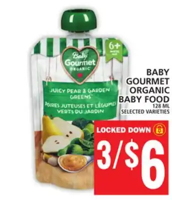 Food Basics BABY GOURMET ORGANIC BABY FOOD offer