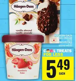 Food Basics HAÄGEN-DAZS ICE CREAM OR NOVELTIES offer