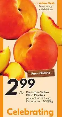 Sobeys Freestone Yellow Flesh Peaches offer