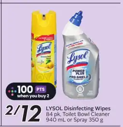 Sobeys LYSOL Disinfecting Wipes offer