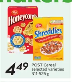 Sobeys POST Cereal offer