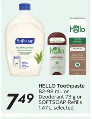 Sobeys HELLO Toothpaste offer