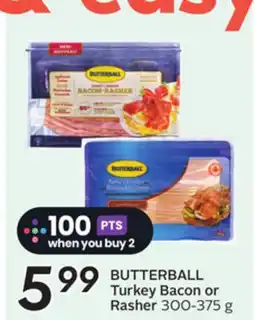 Sobeys BUTTERBALL Turkey Bacon or Rasher offer