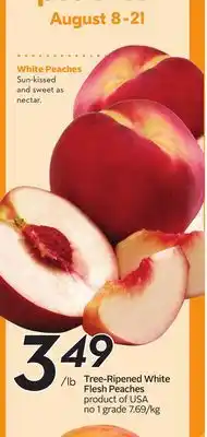 Sobeys Tree-Ripened White Flesh Peaches offer