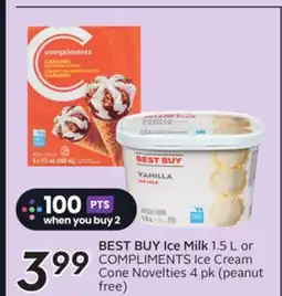 Sobeys BEST BUY Ice Milk offer