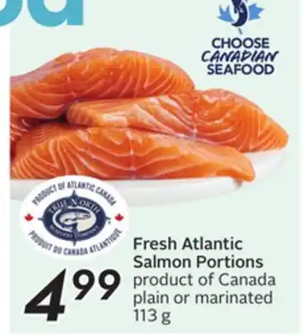 Sobeys Fresh Atlantic Salmon Portions offer