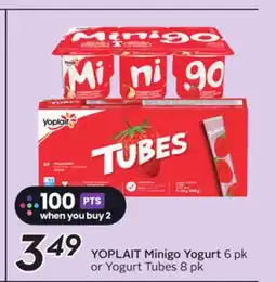 Sobeys YOPLAIT Minigo Yogurt offer