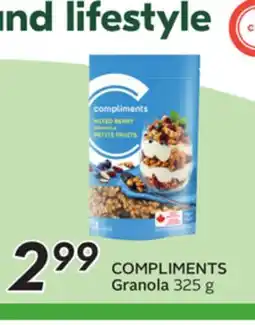 Sobeys COMPLIMENTS Granola offer