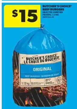 Real Canadian Superstore BUTCHER'S CHOICE BEEF BURGERS, 1.13 KG offer