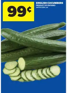 Real Canadian Superstore ENGLISH CUCUMBERS offer