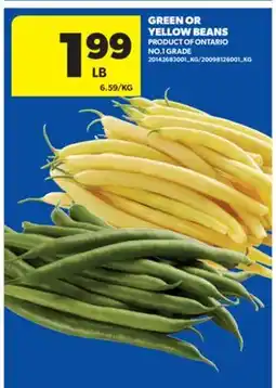 Real Canadian Superstore GREEN OR YELLOW BEANS offer