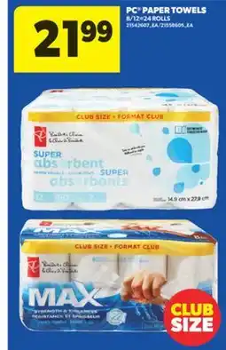 Real Canadian Superstore PC PAPER TOWELS offer