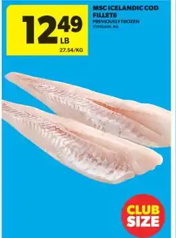 Real Canadian Superstore MSC ICELANDIC COD FILLETS offer