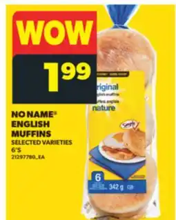 Real Canadian Superstore NO NAME ENGLISH MUFFINS, 6'S offer