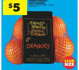 Real Canadian Superstore FARMER'S MARKET NAVEL ORANGES, 3 LB BAG offer