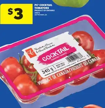 Real Canadian Superstore PC COCKTAIL TOMATOES, 340 G offer