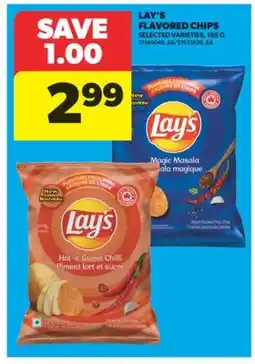 Real Canadian Superstore LAY'S FLAVORED CHIPS, 165 G offer