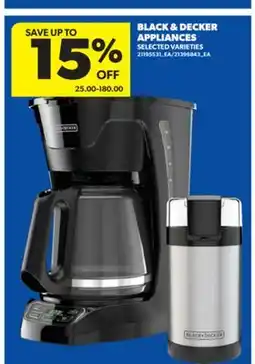Real Canadian Superstore BLACK & DECKER APPLIANCES offer