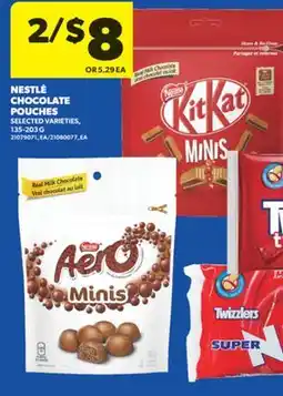 Real Canadian Superstore NESTLÉ CHOCOLATE POUCHES, 135-203 G offer