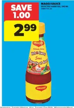 Real Canadian Superstore MAGGI SAUCE, 340 ML offer