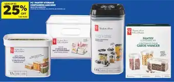 Real Canadian Superstore PC PANTRY STORAGE CONTAINERS AND BINS offer