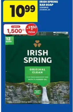 Real Canadian Superstore IRISH SPRING BAR SOAP, 12X104 G offer