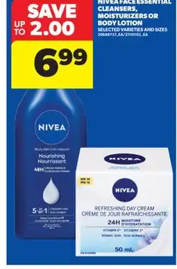 Real Canadian Superstore NIVEA FACE ESSENTIAL CLEANSERS, MOISTURIZERS OR BODY LOTION offer