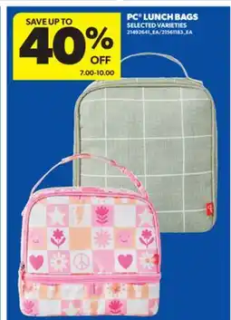 Real Canadian Superstore PC LUNCH BAGS offer