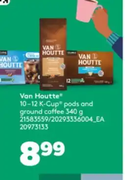 Real Canadian Superstore VAN HOUTTE 10-12 K-CUP PODS AND GROUND COFFEE, 340 G offer