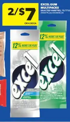 Real Canadian Superstore EXCEL GUM MULTIPACKS, 75/77 G offer