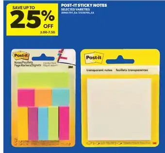 Real Canadian Superstore POST-IT STICKY NOTES offer