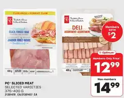 Loblaws PC SLICED MEAT, 375-400 G offer