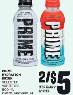 Loblaws PRIME HYDRATION DRINK, 500 ML offer