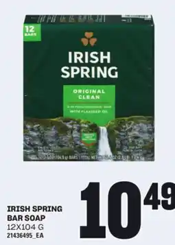 Loblaws IRISH SPRING BAR SOAP, 12X104 G offer