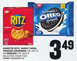 Loblaws CHRISTIE RITZ, WHEAT THINS, TRISCUIT CRACKERS 175-454 G OR COOKIES, 170-303 G offer