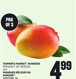 Independent Grocer FARMER'S MARKET MANGOES, 3'S offer