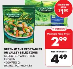 Loblaws GREEN GIANT VEGETABLES OR VALLEY SELECTIONS, 400-750 G offer
