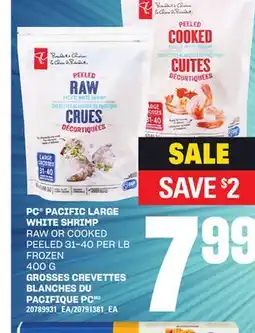 Independent Grocer PC PACIFIC LARGE WHITE SHRIMP, 400 G offer