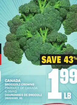 Independent Grocer CANADA BROCCOLI CROWNS offer