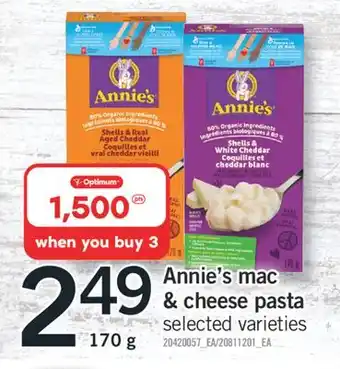 Fortinos Annie's mac & cheese offer