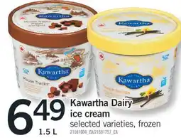 Fortinos Kawartha Dairy ice cream, 1.5 L offer