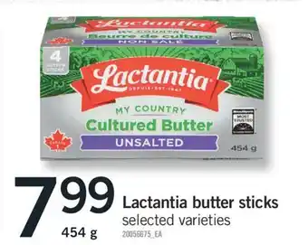 Fortinos LACTANTIA BUTTER STICKS , 454 g offer