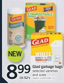Fortinos GLAD GARBAGE BAGS, 10-52's offer