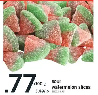 Fortinos sour watermelon slices offer