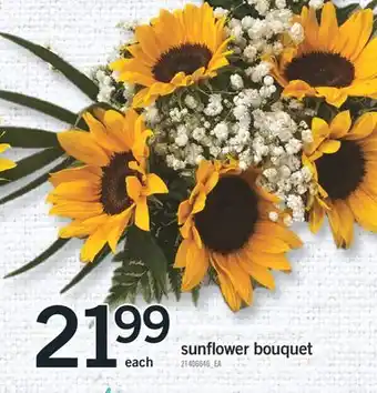 Fortinos sunflower bouquet offer